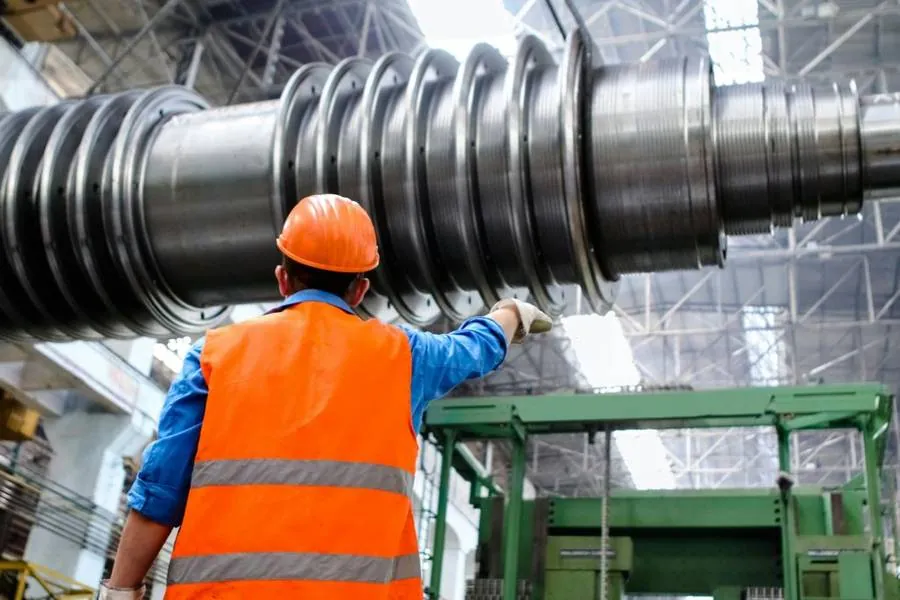 Inspection at an industrial plant during a certification audit